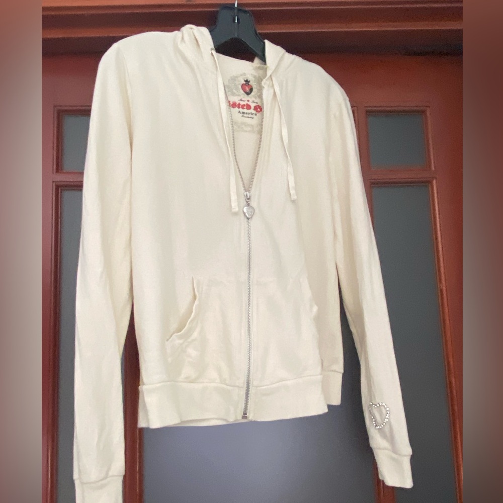 Twisted Heart zip up sweat shirt